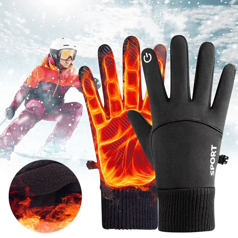 Ski Glove Waterproof - Winter Warm Full Fingers Waterproof Wind