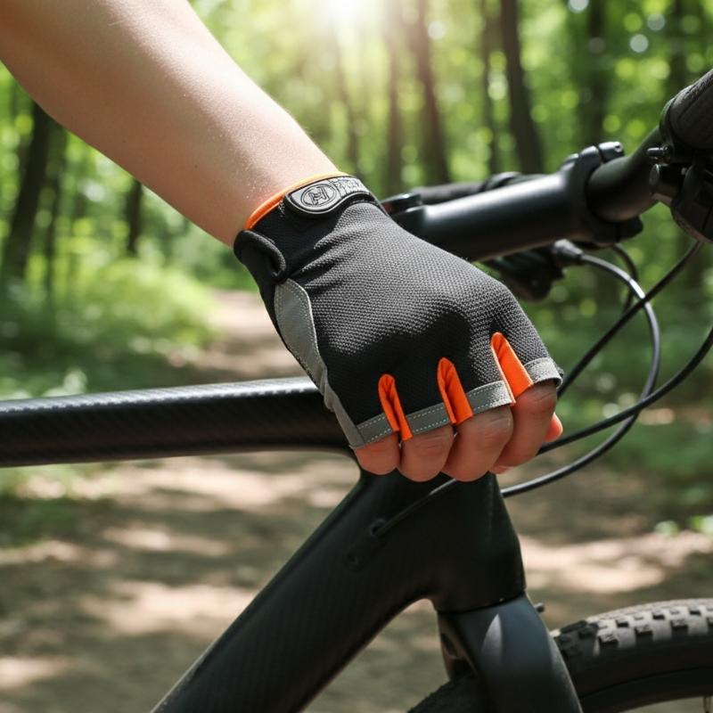 Half Finger Cycling Gloves Men - огляд і ціна Fingerless Glove Knit